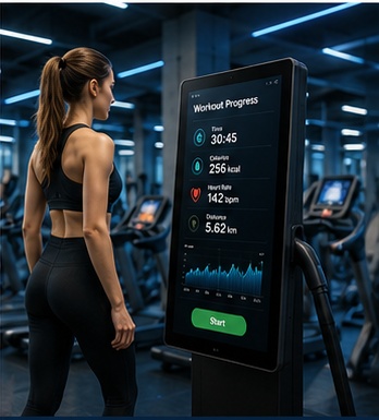 Interactive touchscreen display for smart transportation and public transit systems